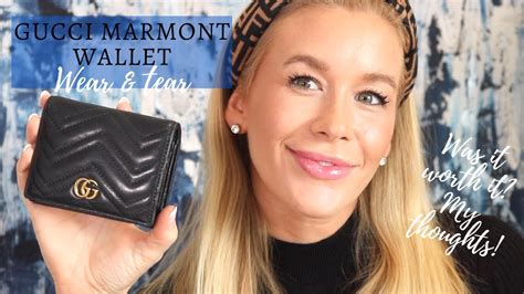 gucci marmont tear|GUCCI MARMONT WALLET WEAR & TEAR .